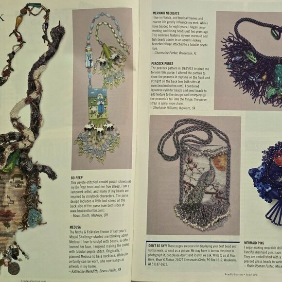 Bead And Button Magazine June 2001 Projects For Fashionable Jewelry And Accessor - Picture 5 of 16
